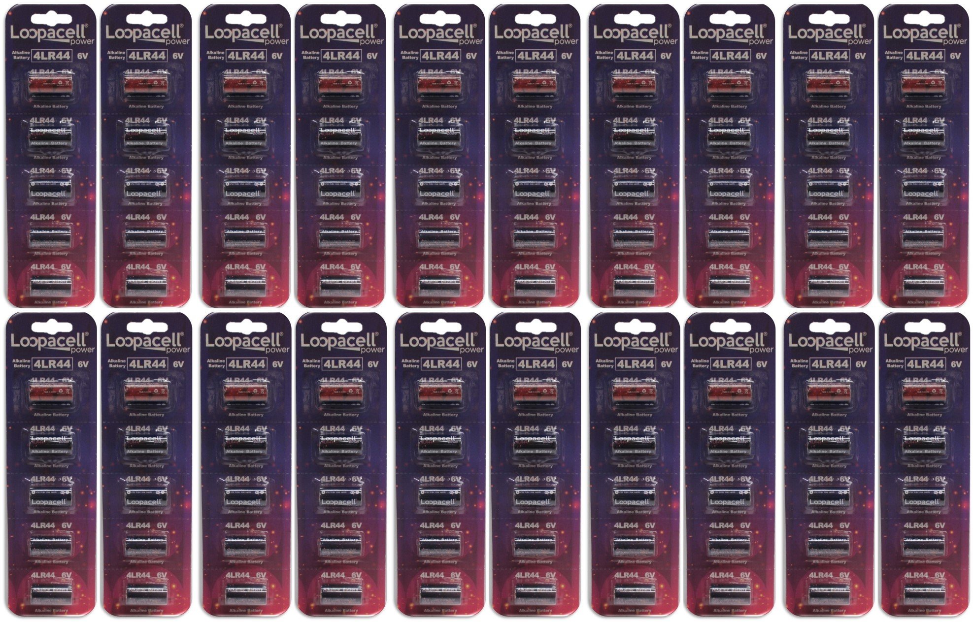 4LR44 6V Alkaline Batteries (Pack of 100) - Long Lasting Power for Medical Devices, Toys, and Electronics
