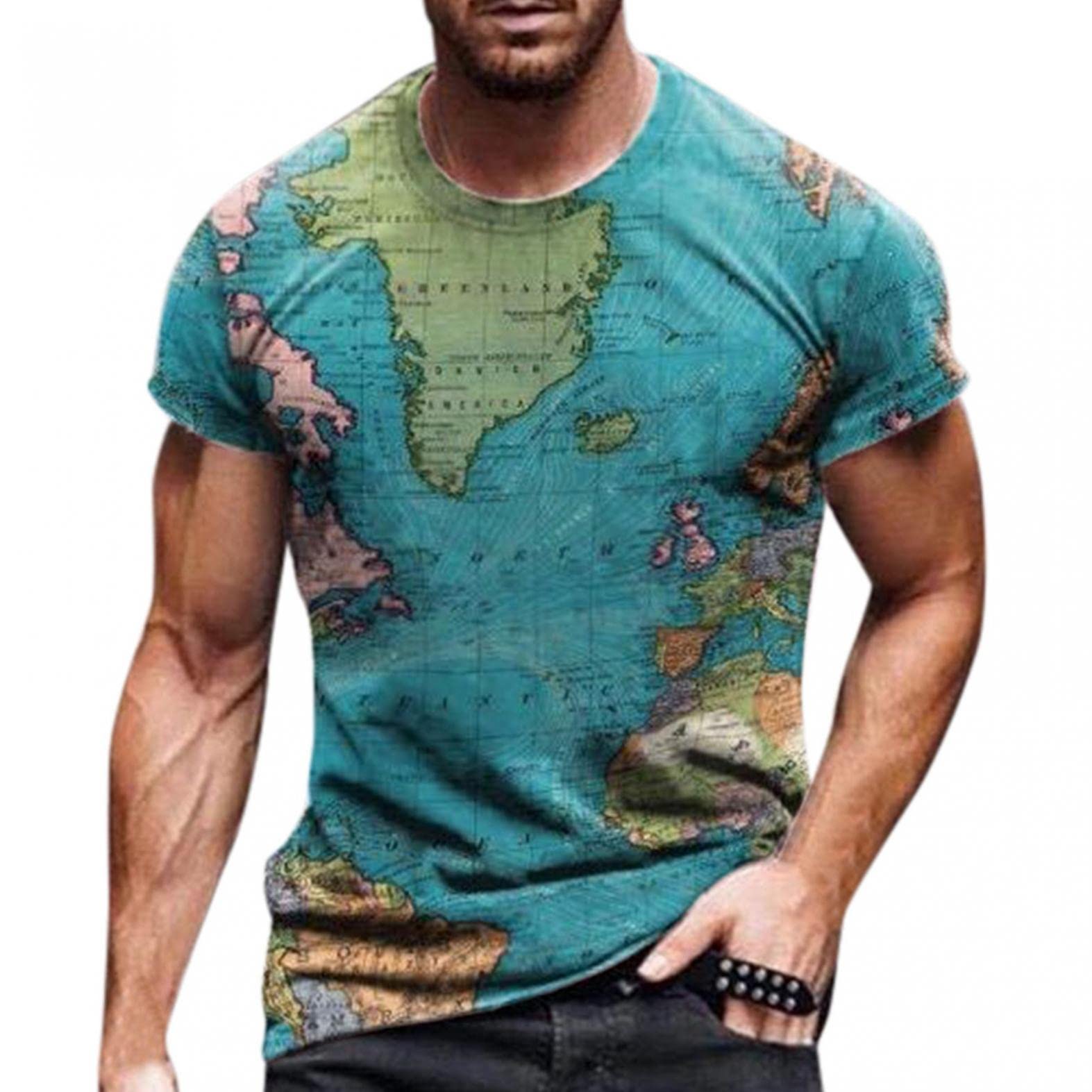 3D Beer Bubbles Printed Men's Graphic T-Shirt - Stylish Short Sleeve Casual Tee for Summer Outfits, Parties & Daily Wear | Trendy Men's Fashion Top