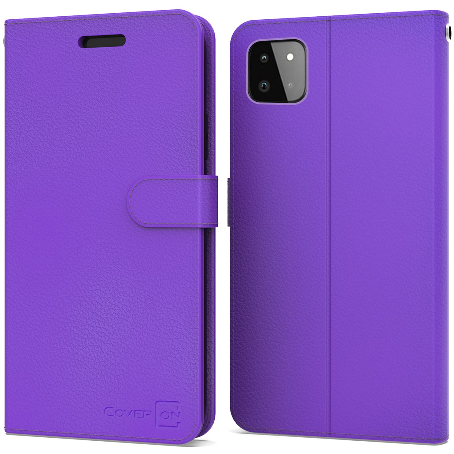 Boost Celero 5G Wallet Case with RFID Blocking - PU Leather Flip Folio Stand Phone Cover for Men & Women (Purple) - Perfect for Everyday Use, Travel, and Contactless Payment Protection