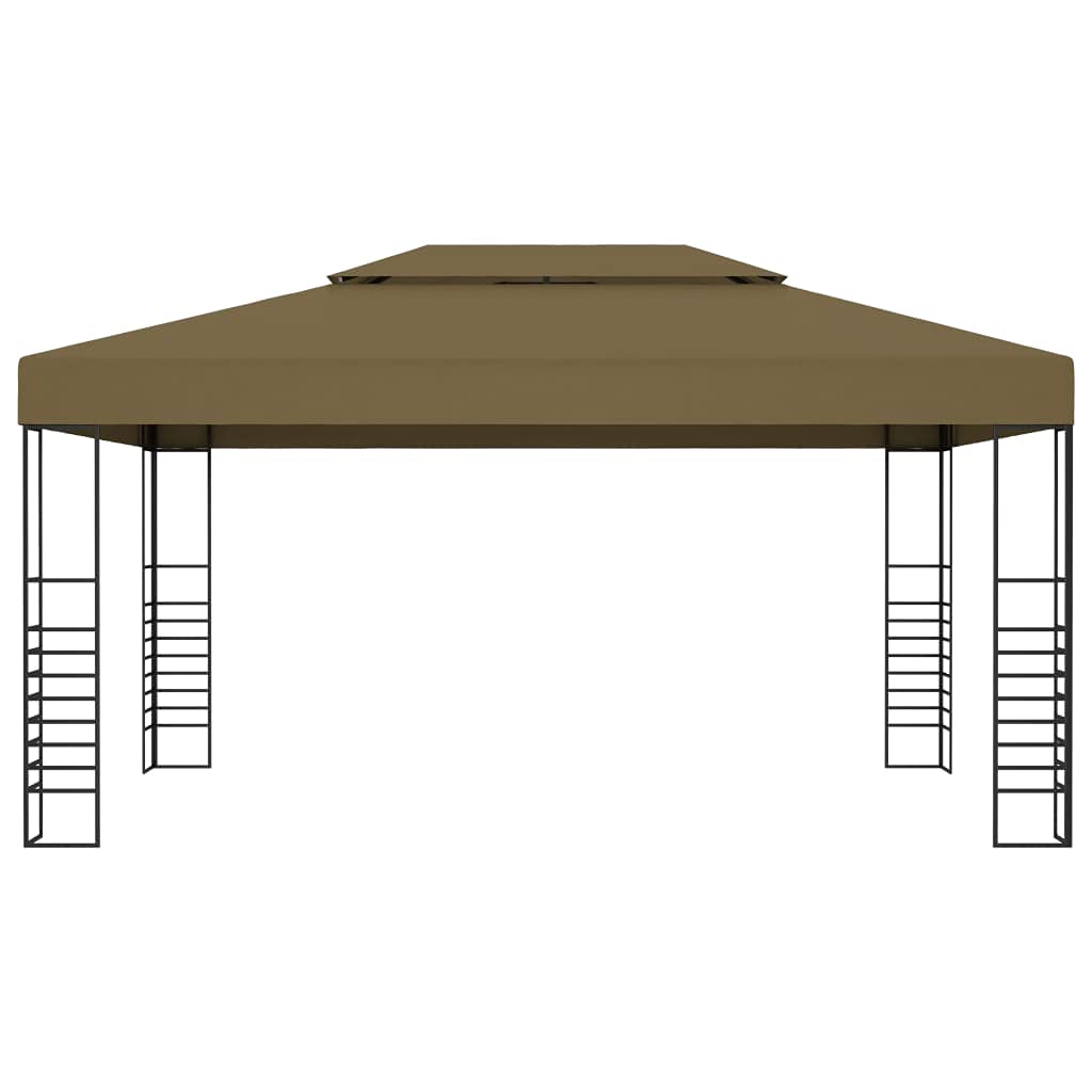 Premium Outdoor Patio Gazebo Tent - 10x13ft Taupe Garden Canopy for Backyard, Deck, Lawn & Parties - 180g/m² Heavy-Duty Waterproof Shade Shelter (Perfect for BBQs, Picnics & Outdoor Relaxation)