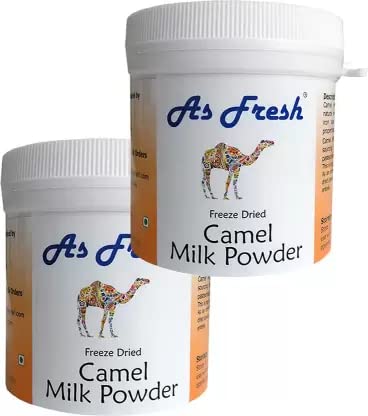 Freeze Dried Camel Milk Powder - 100% Natural & Organic (2x100g Bottles, 200g Total) - Perfect for Smoothies, Coffee & Immune Support