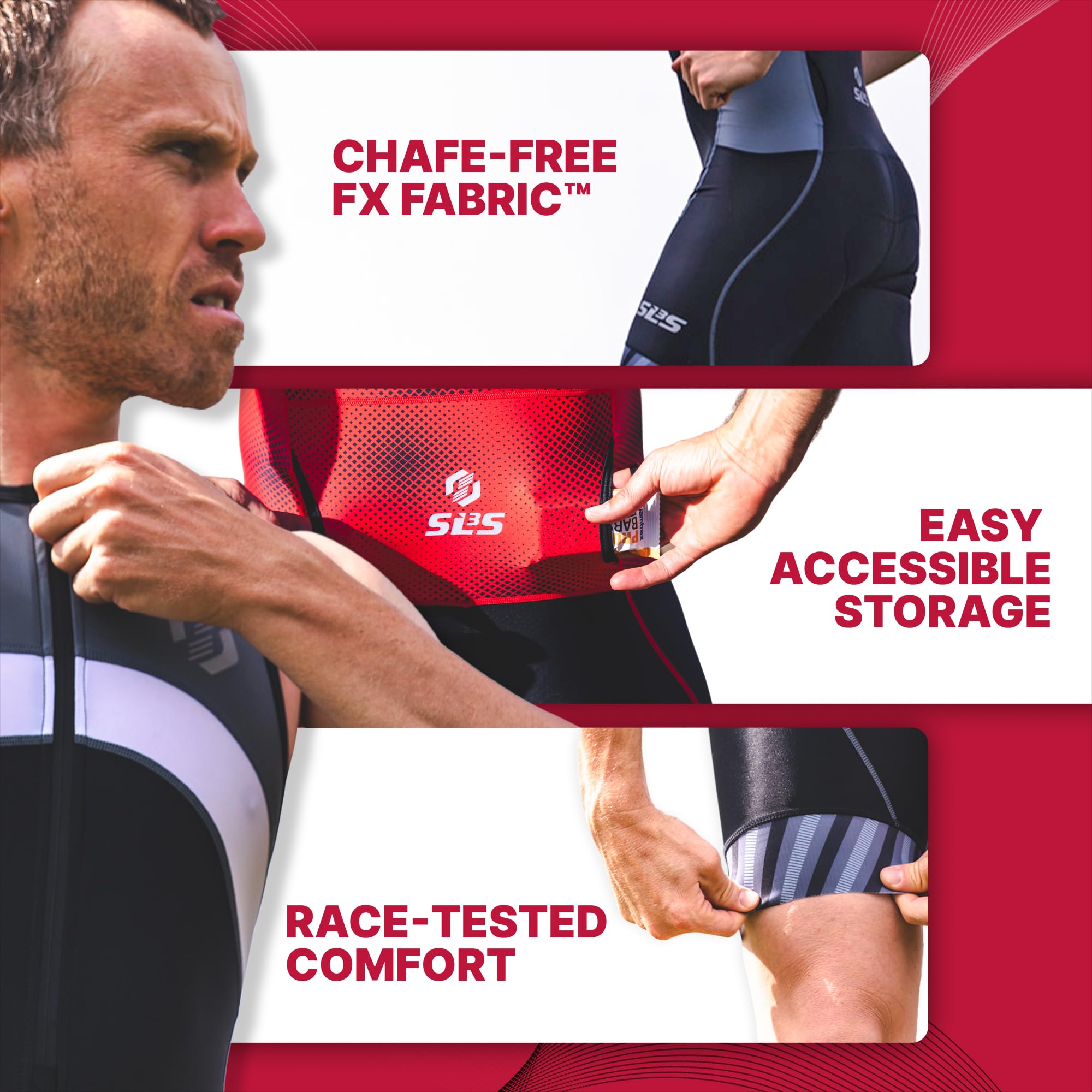 Men's Premium Triathlon Suit - Sleeveless Quick-Dry Tri Kit with Large Back Pocket for Swimming, Cycling & Running - Ideal for Ironman & Sprint Triathlons