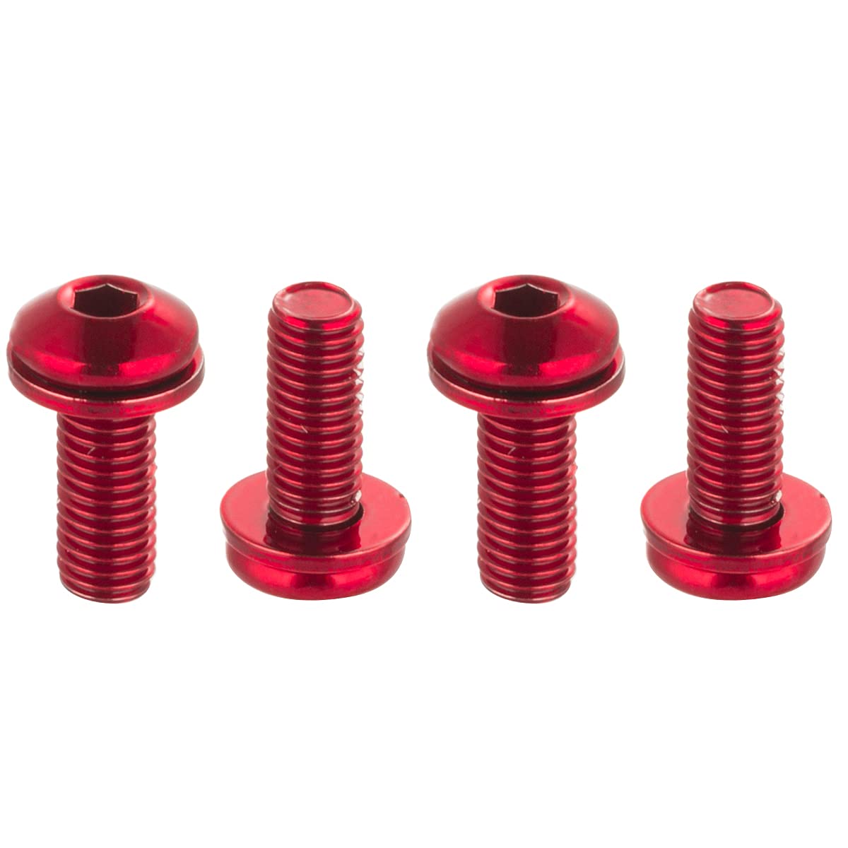 Chooee MTB Water Bottle Cage Bolts - Red for Mountain Biking