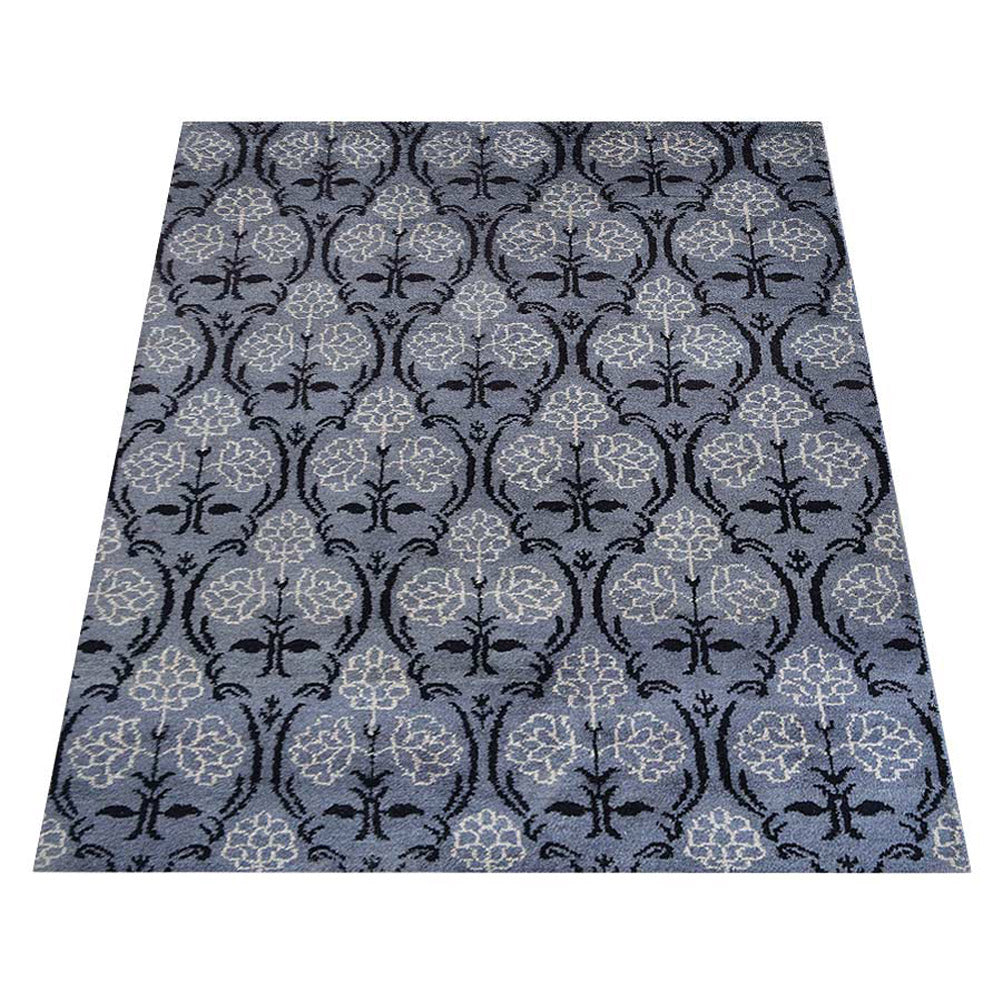 Hand Knotted Gladiolus Floral Area Rug - Soft & Durable for Living Room, Bedroom, or Nursery Decor