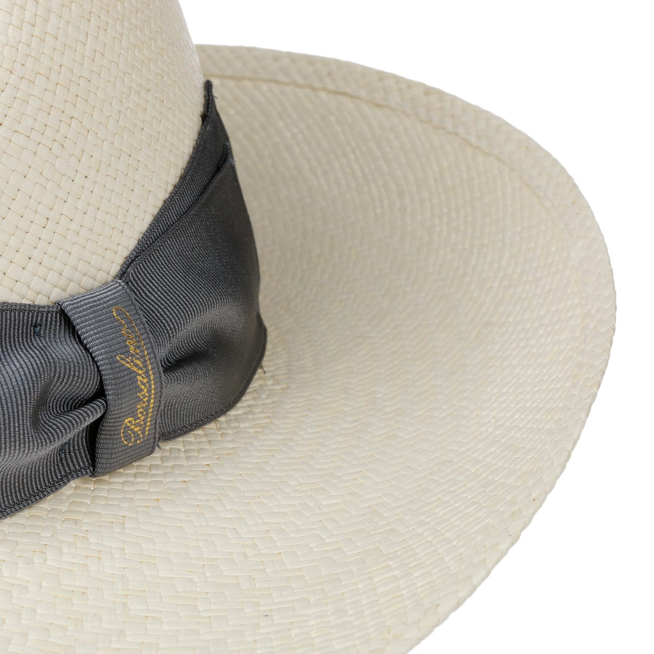 Borsalino Amedeo Bogart Panama Hat for Men - Classic Summer Straw Fedora for Outdoor, Beach & Travel - Lightweight & Breathable Sun Protection