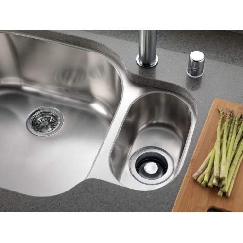 Delta Faucet 72010-SS Stainless Steel Kitchen Sink Flange and Strainer - 4.5 Inch Arctic Finish for Easy Installation and Leak Prevention | Perfect for Modern Home Kitchen Remodeling