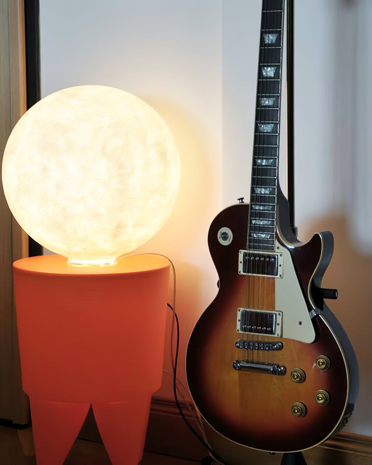 Moon Table Lamp - Modern LED Night Light for Bedroom, Nursery & Office - Soft Glow & Energy Efficient - Perfect for Reading, Relaxing & Decor