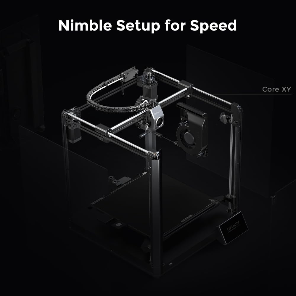 Creality K1 Max 3D Printer - High-Speed 600mm/s Printing, 20000mm/s² Acceleration, AI Auto-Leveling, Large 11.8