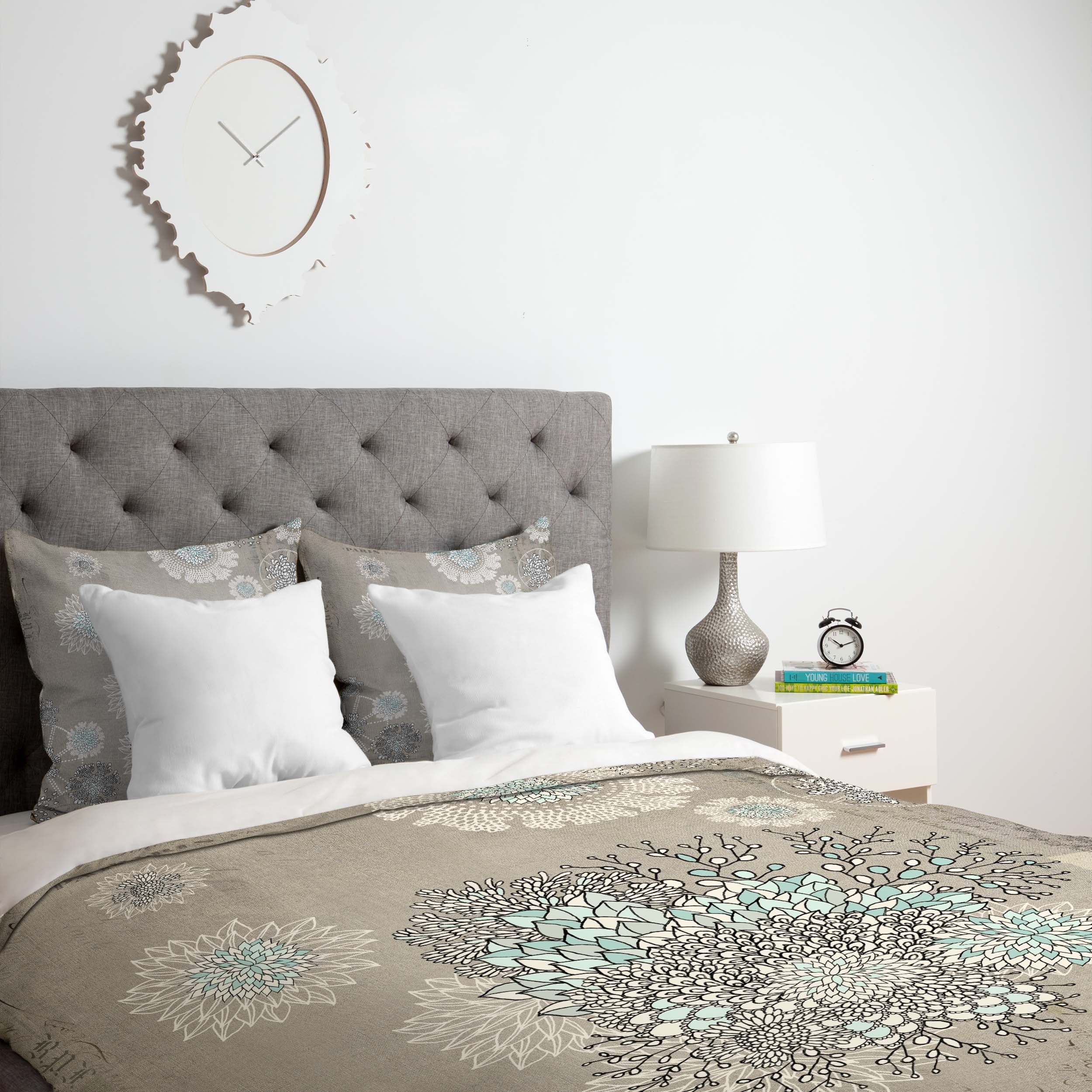 Deny Designs Iveta Abolina French Blue Duvet Cover Set - Twin/Twin XL Size, 100% Cotton Bedding for Girls & Teens - Perfect for Bedroom, Dorm & Guest Room Decor