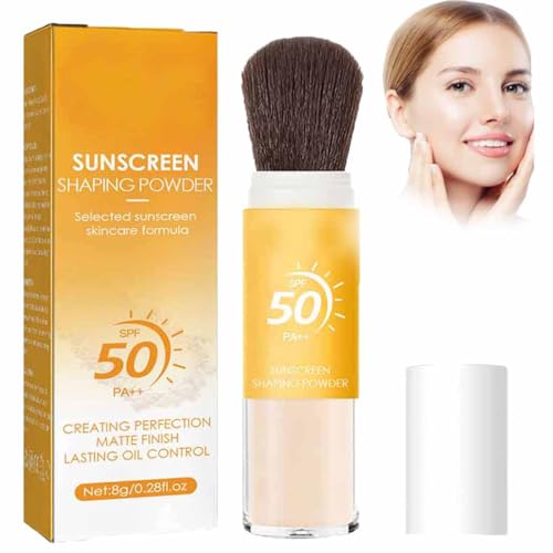 Translucent SPF 50 Mineral Sunscreen Setting Powder with Oil Control - Natural Matte Finish, Lightweight & Breathable for All Skin Types | Makeup Setting, Sun Protection & Shine Control for Daily Wear & Outdoor Activities (1pc)