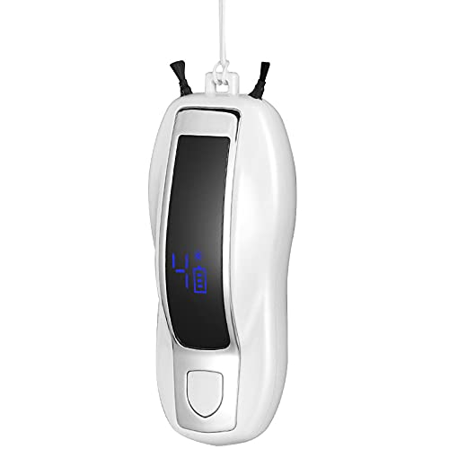 Acrosser Portable Wearable Air Purifier Necklace - USB Rechargeable Personal Travel Air Cleaner in White - Perfect for Travel, Office & Outdoor Activities