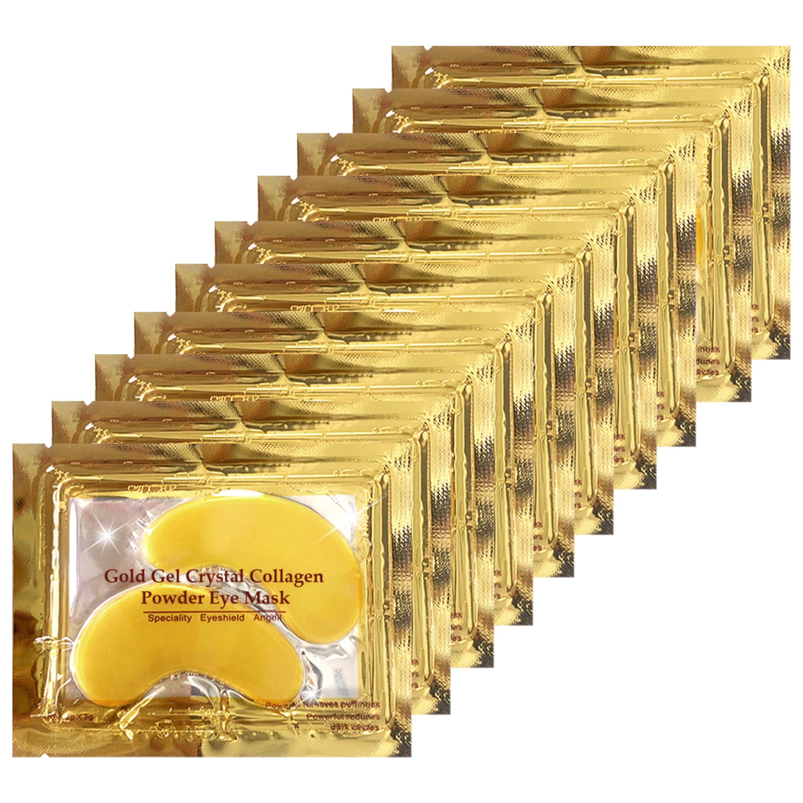 24K Gold Under Eye Patches - 30 Pairs Hydrating Collagen Eye Masks for Dark Circles & Puffy Eyes, Anti-Aging Skincare Treatment for Women & Men | Perfect for Night Routine, Travel & Spa Days
