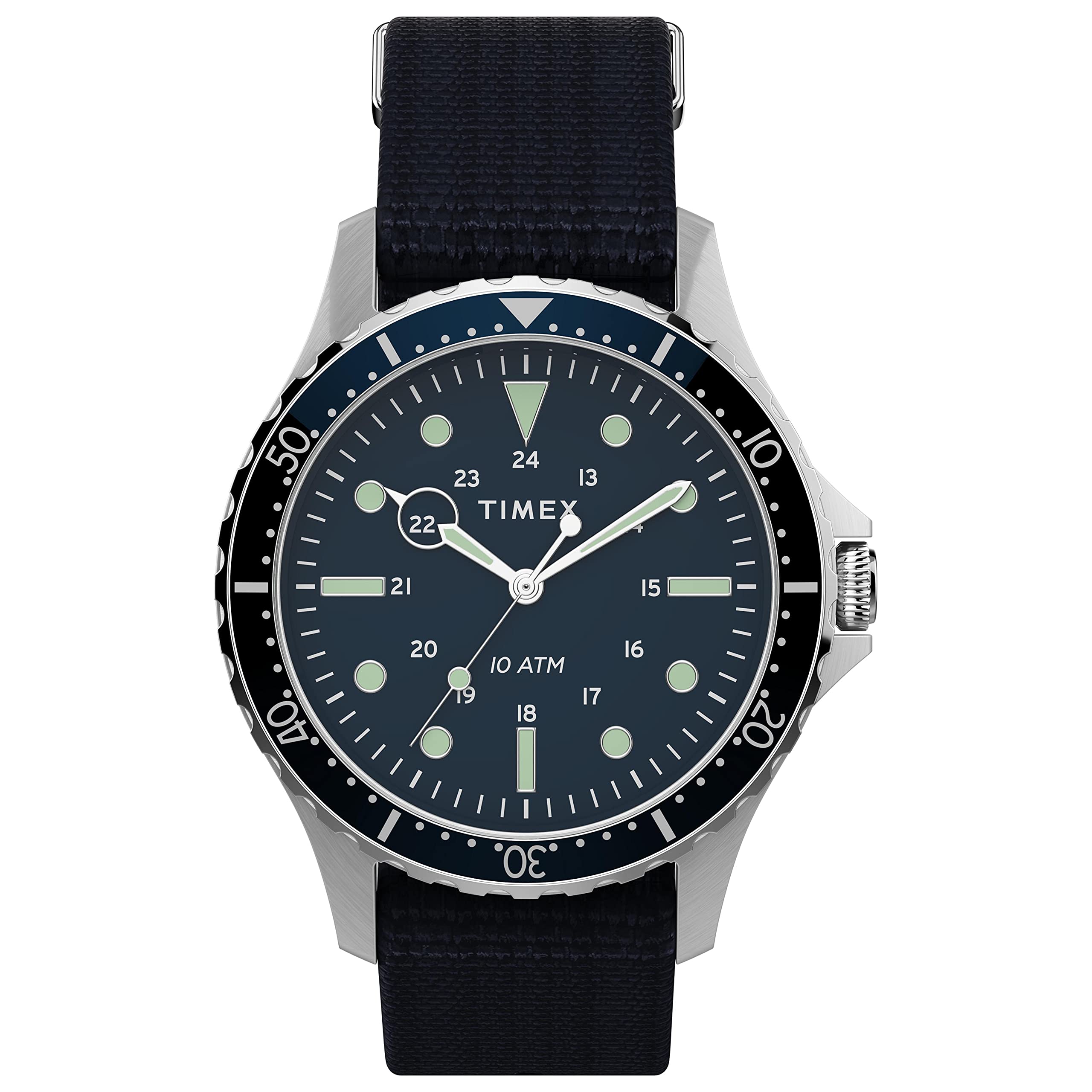 Timex Men's Navi XL 41mm Analog Quartz Stainless Steel Watch - Water Resistant Casual Wristwatch for Everyday Wear, Work & Outdoor Activities