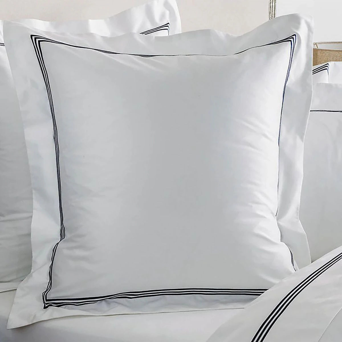 Luxury 1200 Thread Count Palais Midnight European Pillowcase by Sheridan - Premium Hotel Quality Bedding for Master Bedroom & Guest Room Decor