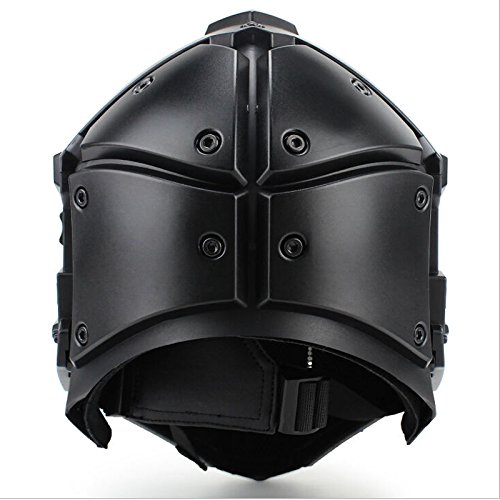 iMeshbean Tactical Full Face Protective Mask with Visor & Goggles - Airsoft Helmet for Hunting, Paintball, Cosplay & Movie Props - Ideal for Outdoor Sports, Military Simulation & Costume Events