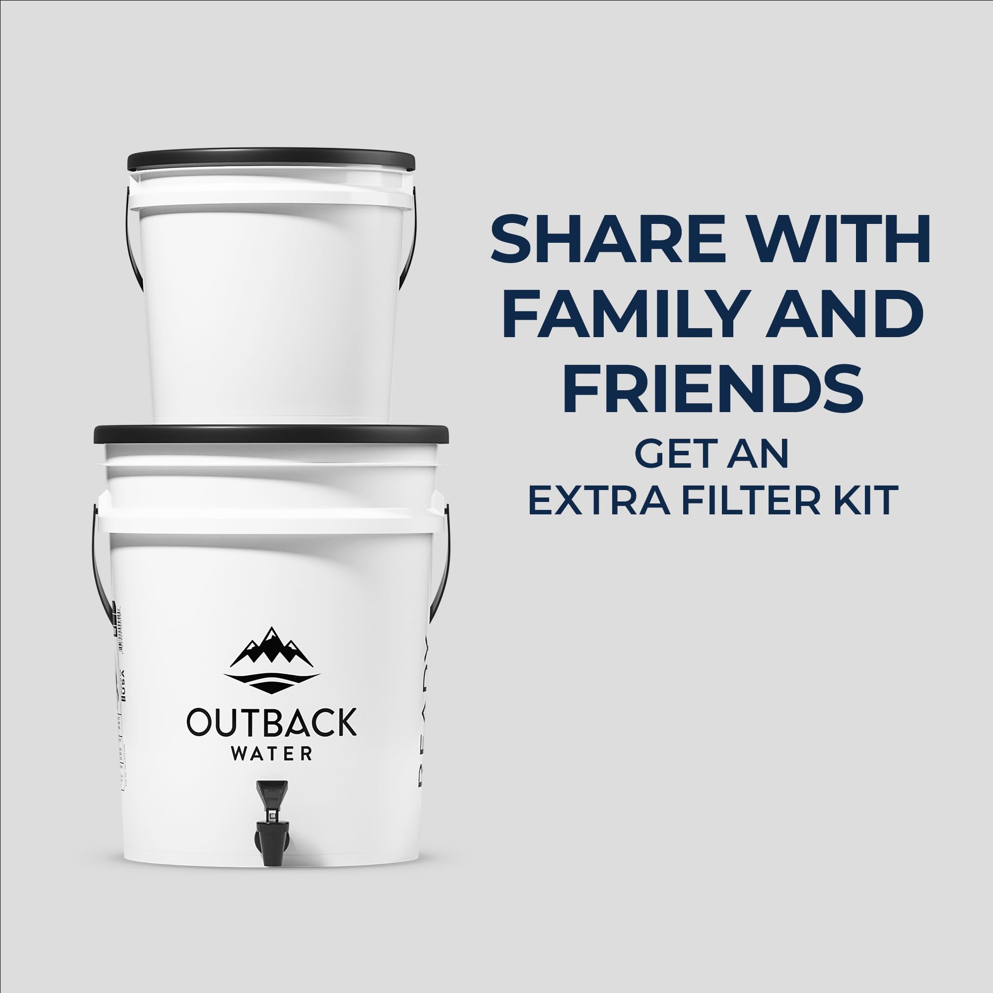 Outback Ready OB-25RDY Water Filter Replacement Kit - Emergency Survival Water Filtration System for Camping, Hiking & Disaster Preparedness