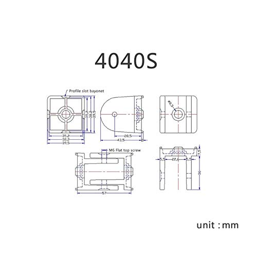 Zinc Alloy Cabinet Hinges with Handle - Flexible Die Cast Pivot Joint Connector for 4040S Aluminum Extrusion Profile | Perfect for DIY Furniture, Kitchen Cabinets & Wardrobe Doors
