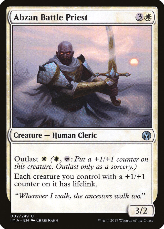 Abzan Battle Priest MTG Card [Iconic Masters] - Perfect for Commander, Modern, and Casual Magic: The Gathering Decks