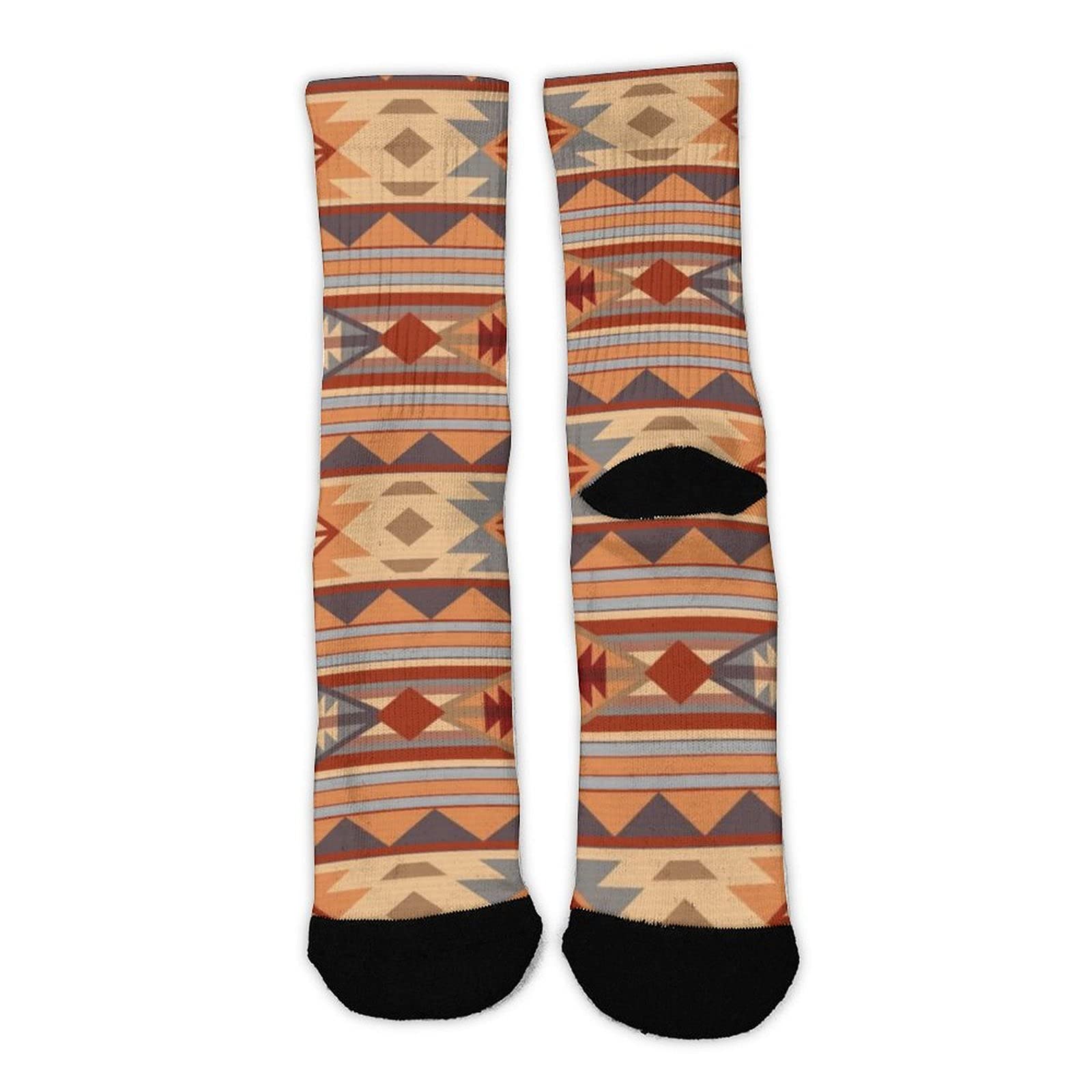 Vintage Luxury Polyester Socks - Soft Fuzzy Crew Socks for Women & Men - Perfect for Running, Hiking & Casual Wear