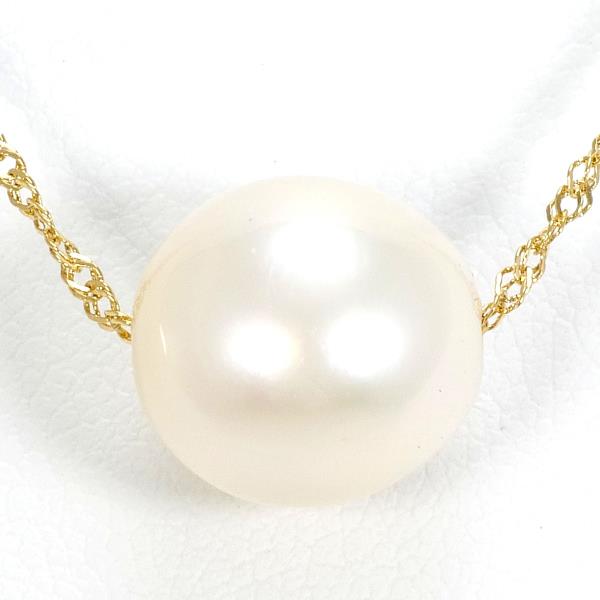 18K Yellow Gold Pearl Necklace for Women - Elegant & Timeless Jewelry Gift for Wedding, Anniversary & Special Occasions