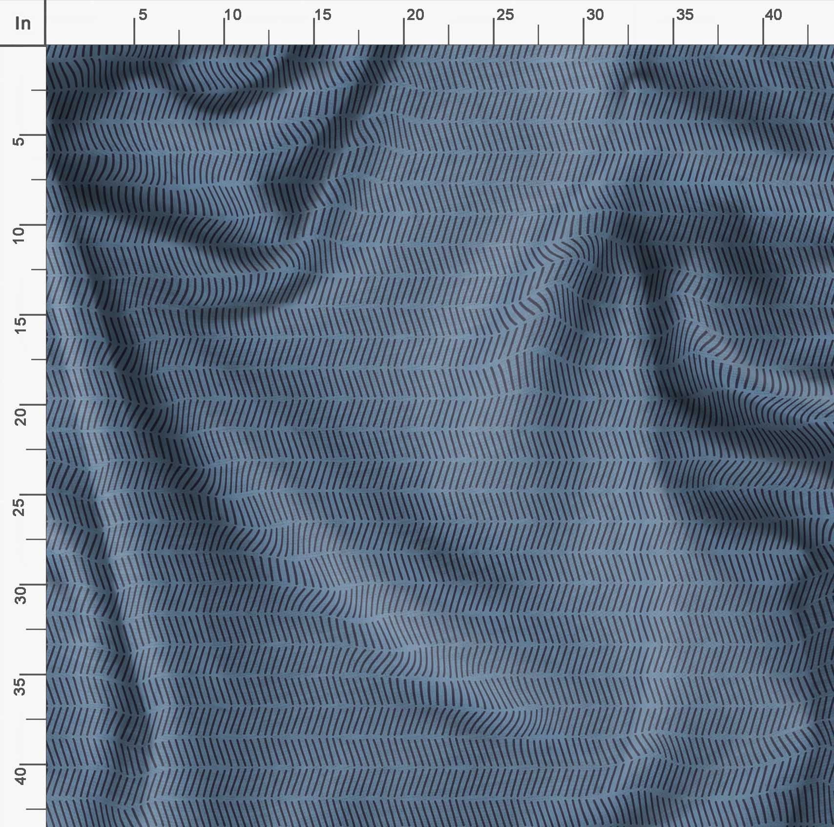 Soimoi Moss Georgette Blue Fabric by The Yard - 42 Inch Wide Geometric Print Fabric for Dresses, Curtains & Home Decor - Lightweight Fashion & Upholstery Material