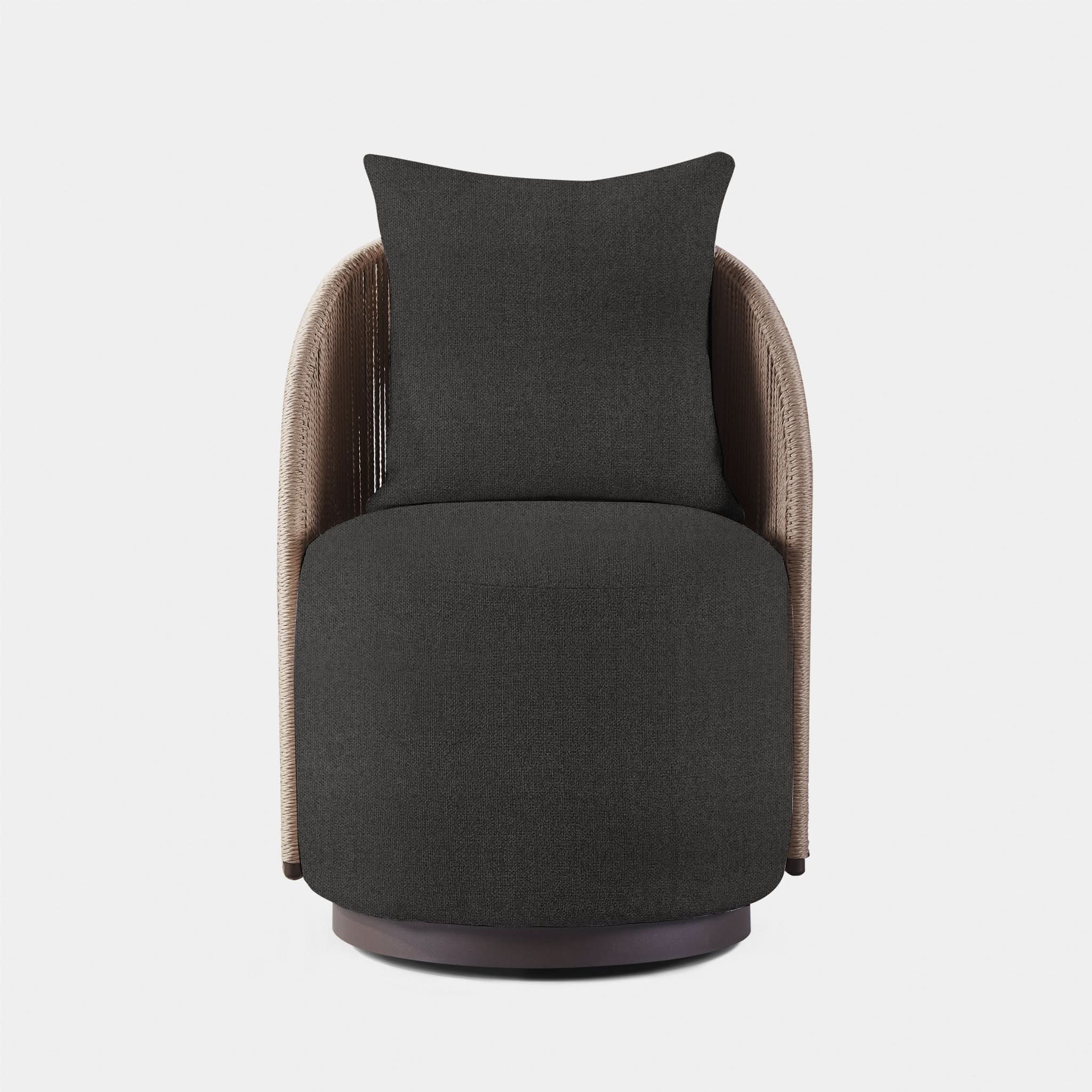Milan Swivel Dining Chair - Modern Upholstered Kitchen Counter Stool with 360° Rotation - Perfect for Dining Room, Kitchen Island, Bar & Breakfast Nook