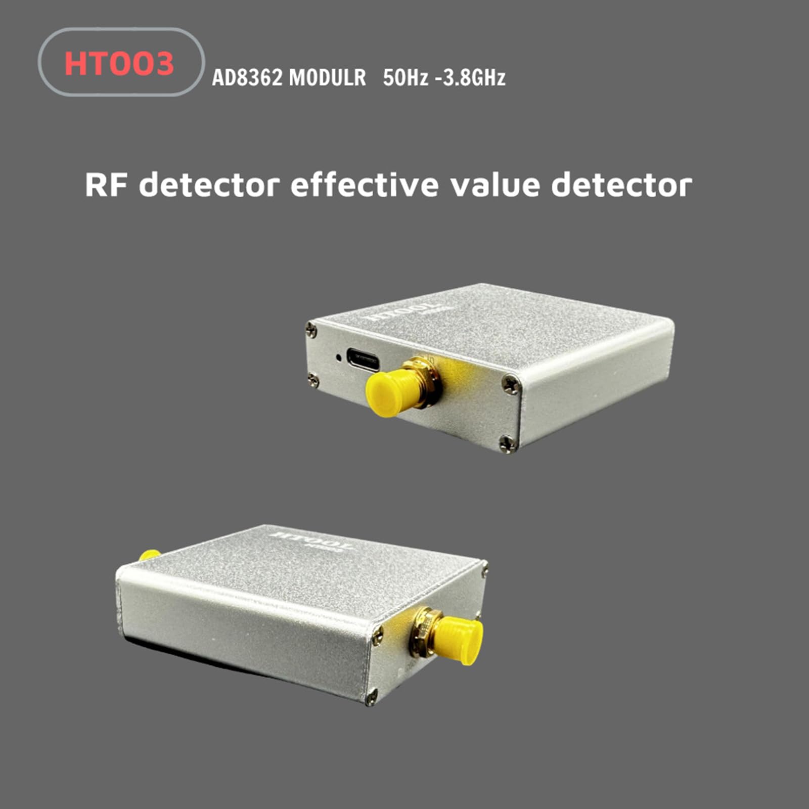 50Hz to 3.8GHz RF Power Meter - High Precision Logarithmic Detector Module for RF Signal Measurement | Ideal for Ham Radio, Electronics Testing & Wireless Communication