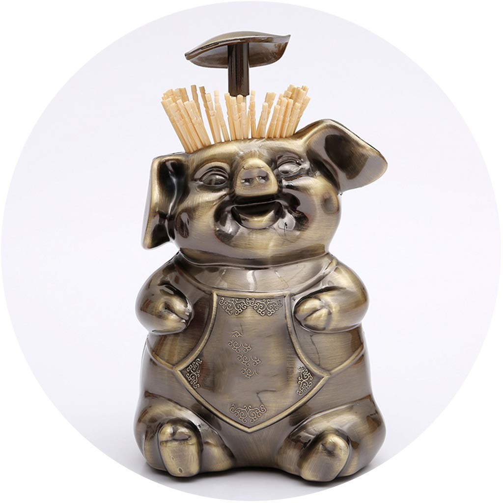 Premium Bamboo Toothpicks with Cute Animal Tubes - Automatic Ejection Press-Type Design for Home, Restaurant & Kitchen Use - Eco-Friendly Household Supplies for Dining Table, Living Room & Party Settings