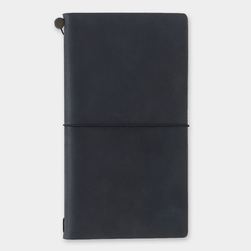 TRAVELER'S COMPANY TRAVELER'S Notebook Starter Kit - Regular Size Black Leather Journal for Writing & Travel | Perfect for Journaling, Sketching & Daily Planning
