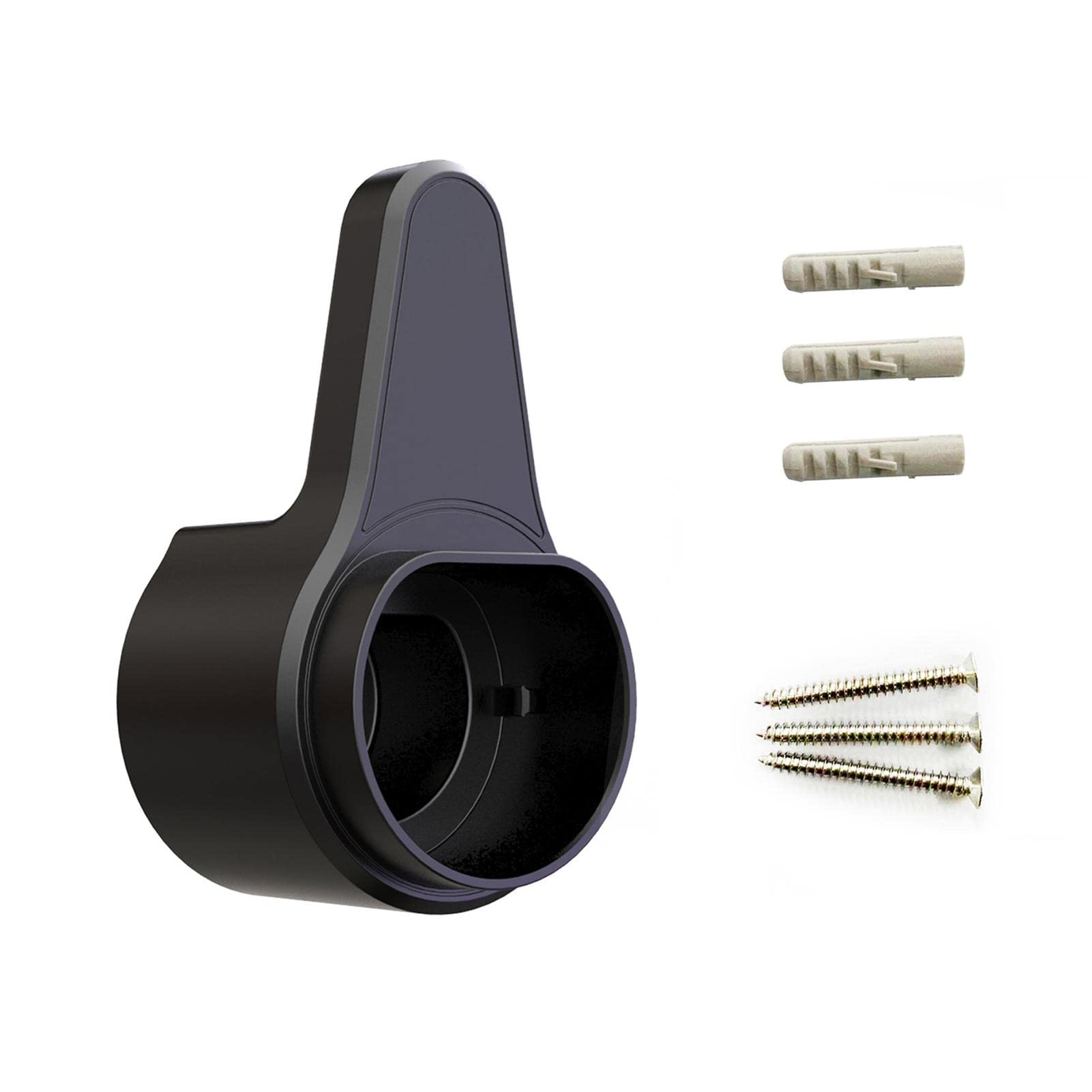 Premium EV Charger Holder for Tesla Model Y/3/S/X - Durable ABS Black Bracket with EU Plug - Easy to Clean & Install - Perfect for Home Garage, Workplace & Public Charging Stations