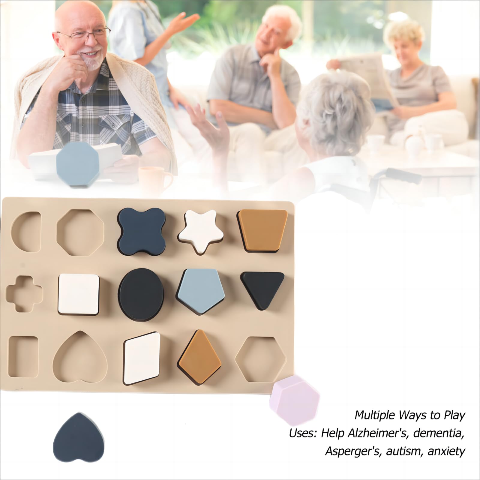Dementia Puzzles for Seniors - Memory Games & Sensory Toys for Alzheimer's Patients - Perfect Elderly Gifts for Cognitive Stimulation