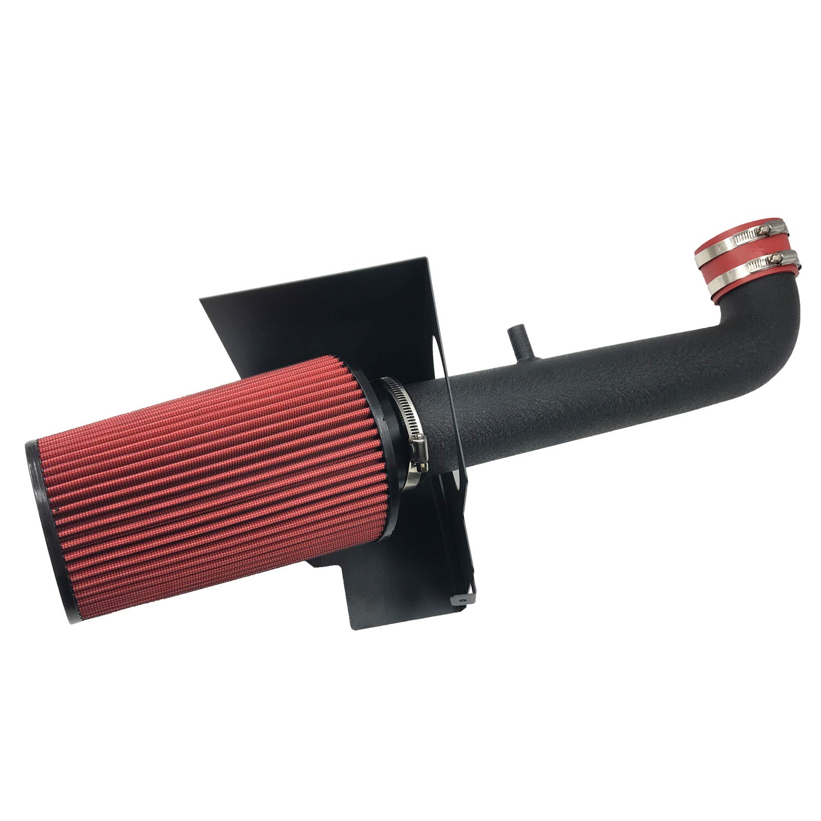 High-Performance Cold Air Intake System for 2012-2018 Jeep Wrangler 3.6L V6 - Black & Red Design - Improves Engine Airflow & Horsepower - Perfect for Off-Roading & Performance Upgrades