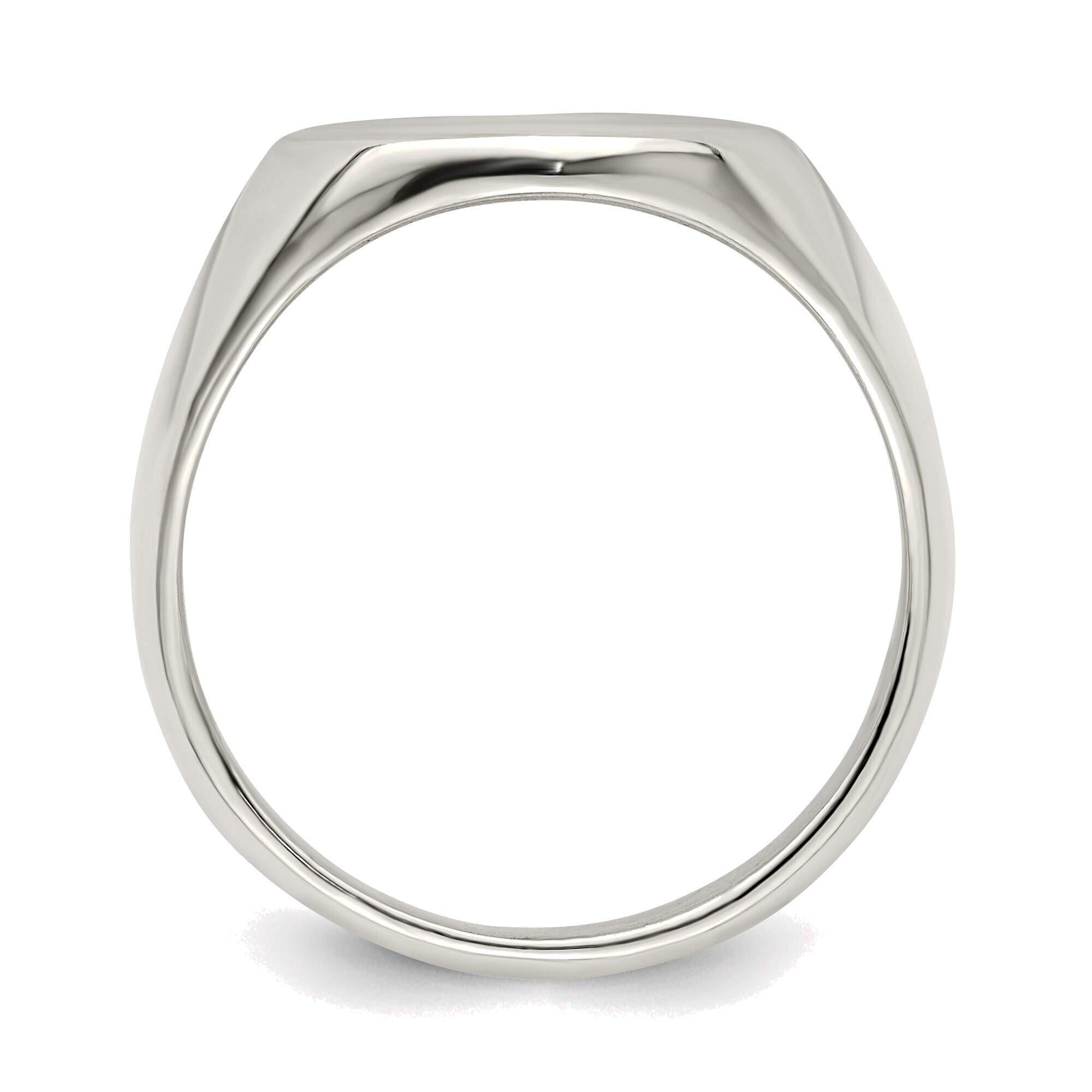 Bonyak Sterling Silver Signet Ring Size 6 - Elegant Jewelry for Men & Women