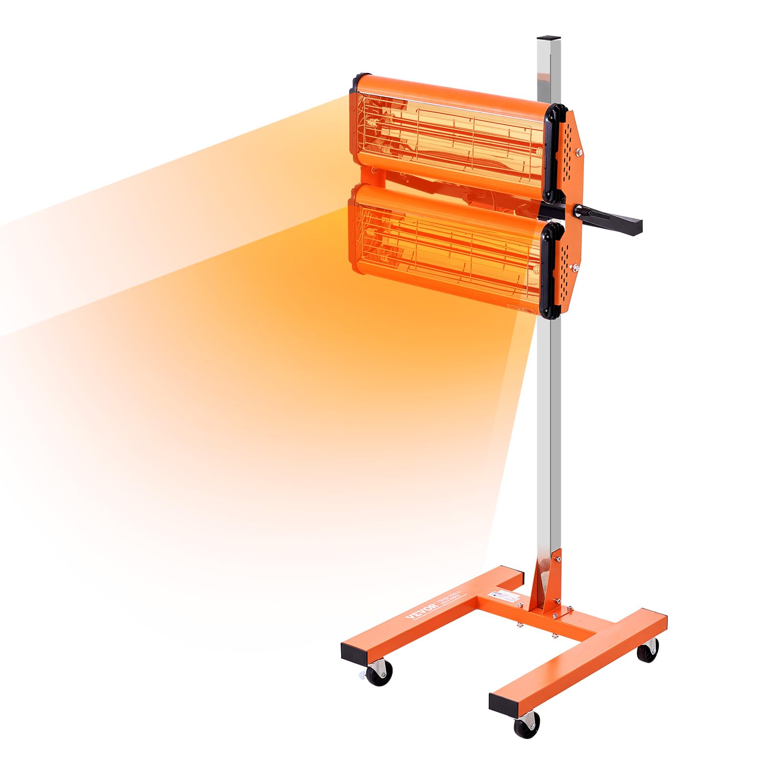 VEVOR 2000W Infrared Paint Curing Lamp - Fast Drying Car Bodywork Repair Heater with Stand | Professional Automotive Paint Dryer for DIY & Auto Shops | Perfect for Detailing, Touch-Ups & Restoration Projects