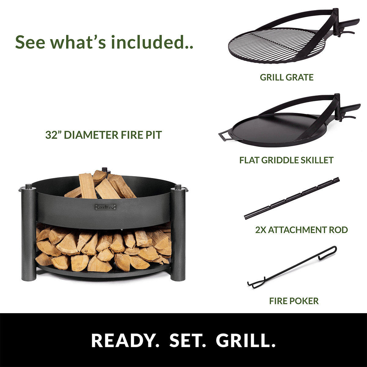 Montana X 32-Inch Stainless Steel Grill and Griddle Combo Set for Outdoor Cooking, Camping & Backyard BBQs