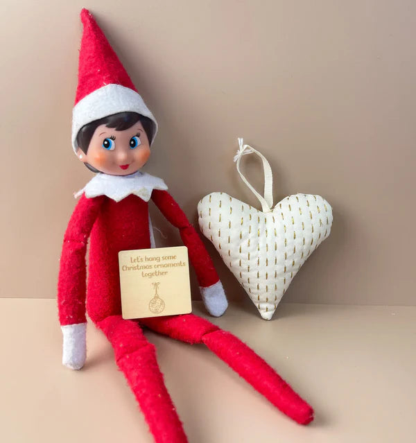 Elf on the Shelf Timber Tile Pack - 24 Days of Christmas Elf Accessories & Creative Ideas for Holiday Fun
