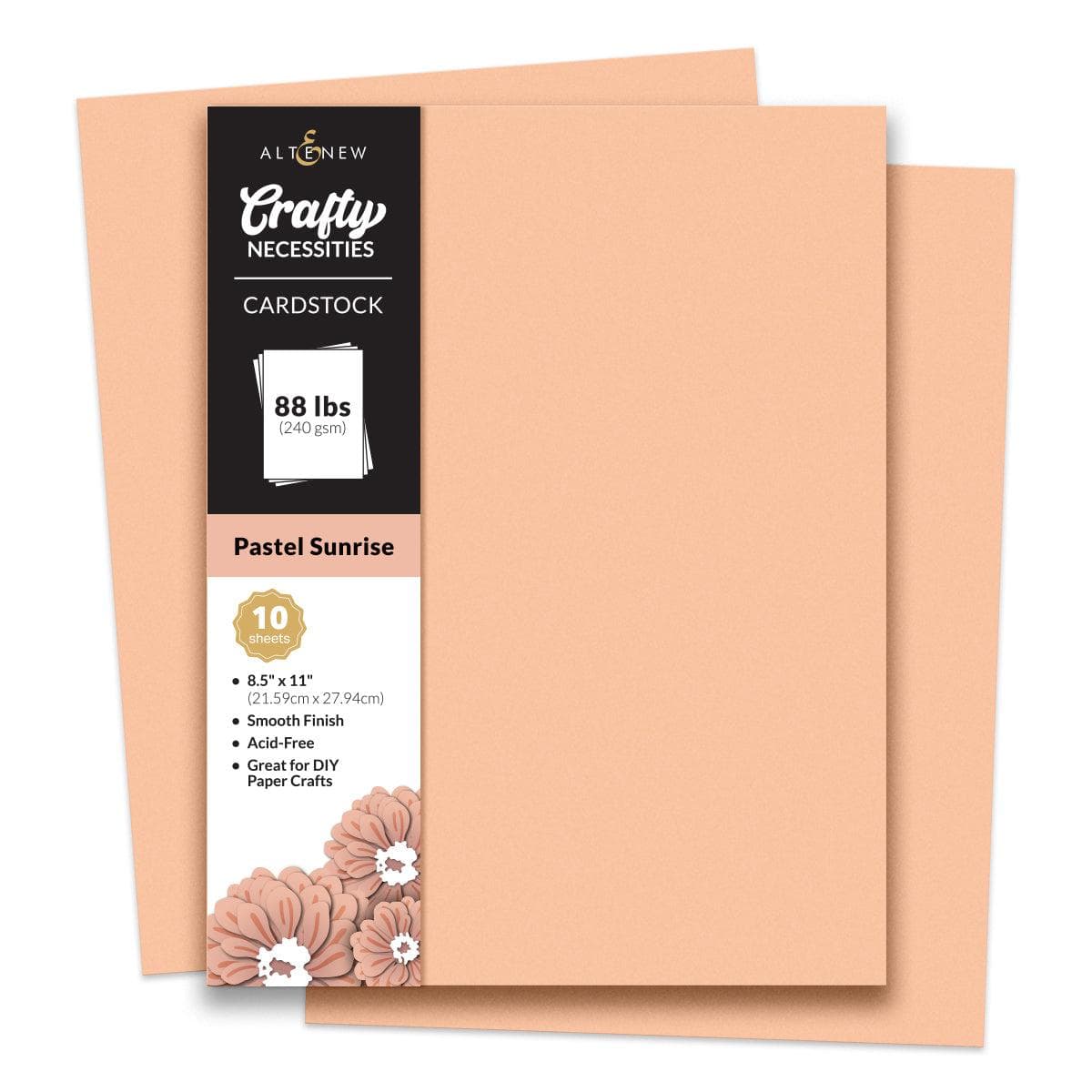 Pastel Sunrise Cardstock - 10 Sheets/Set for Scrapbooking, Card Making & DIY Crafts - Premium Quality Paper for Handmade Greeting Cards, Invitations & Art Projects