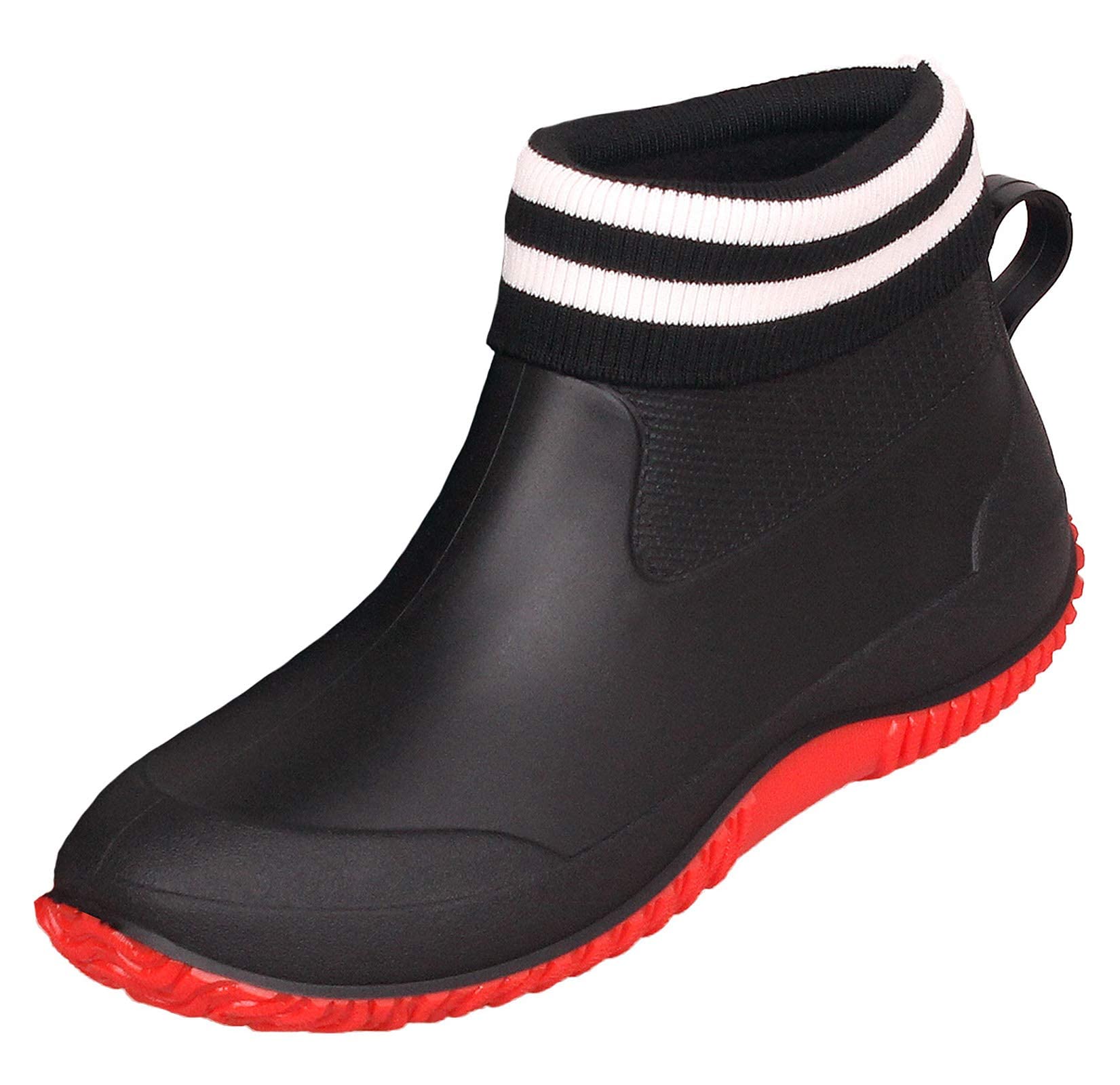 SMajong Waterproof Rain Boots for Women & Men - Anti-Slip Rubber Ankle Garden Boots, Car Wash Shoes | Perfect for Gardening, Outdoor Work, Rainy Days & Wet Conditions