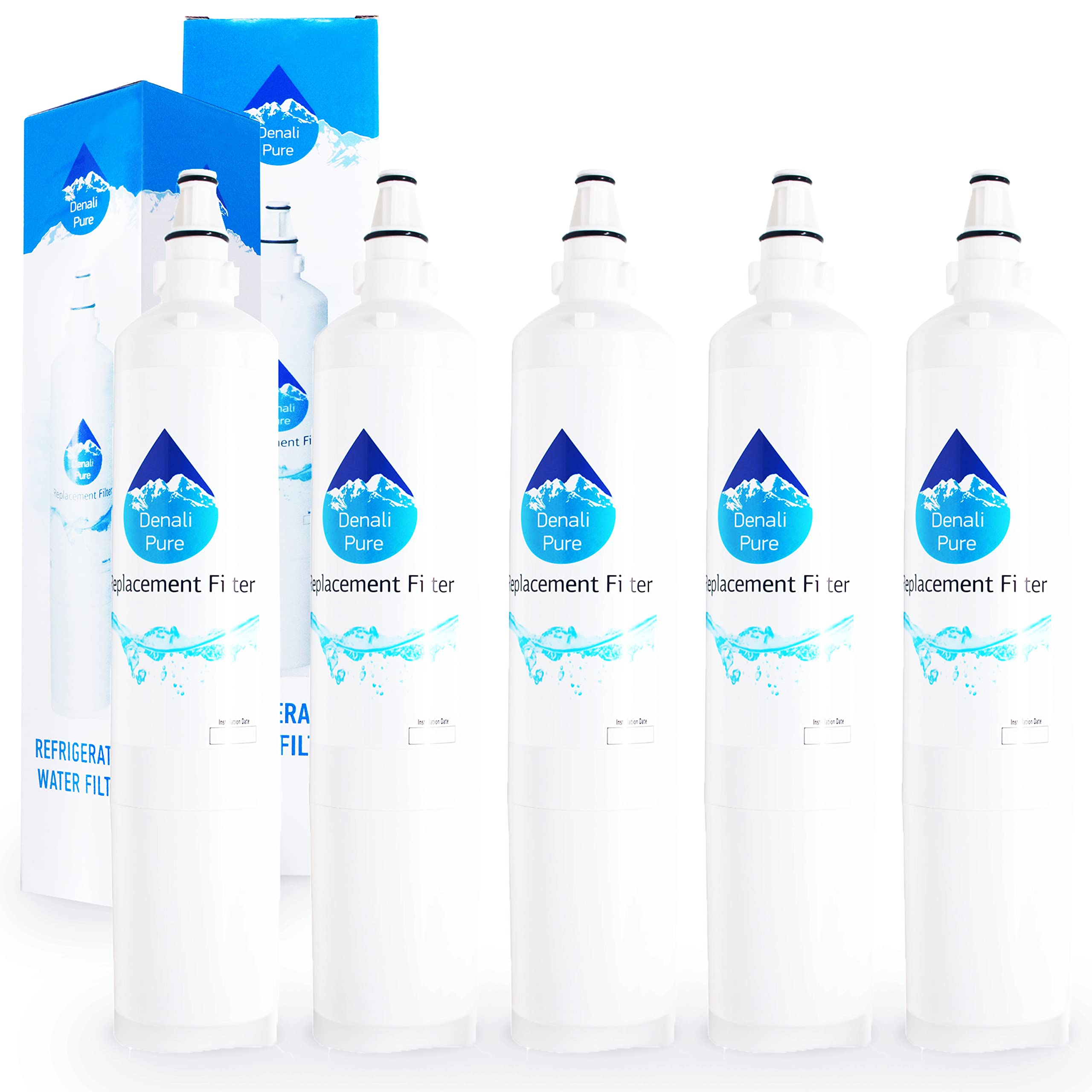 5-Pack Kenmore/Sears 79578753800 Refrigerator Water Filter Replacement - Compatible with 46-9990 Fridge Water Filter Cartridge | Pure Drinking Water for Home, Office & Kitchen Use