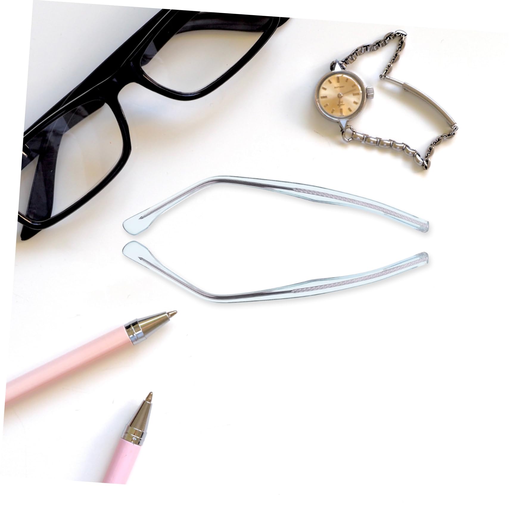 WOFASHPURET Universal Glasses Repair Kit - 1 Pair Metal Replacement Temple Arms & Legs for Eyeglass Frames | Durable Glasses Accessories & Parts | Perfect for Broken Glasses Repair at Home, Office, or Travel