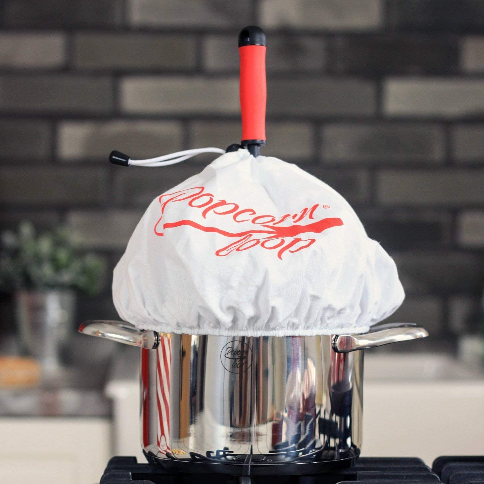 Stovetop Traditional Popcorn Maker - Healthy Gourmet Popcorn Popper for Movie Nights & Family Snacking | BPA-Free Aluminum Popcorn Pan with Lid for Home Theater & Camping