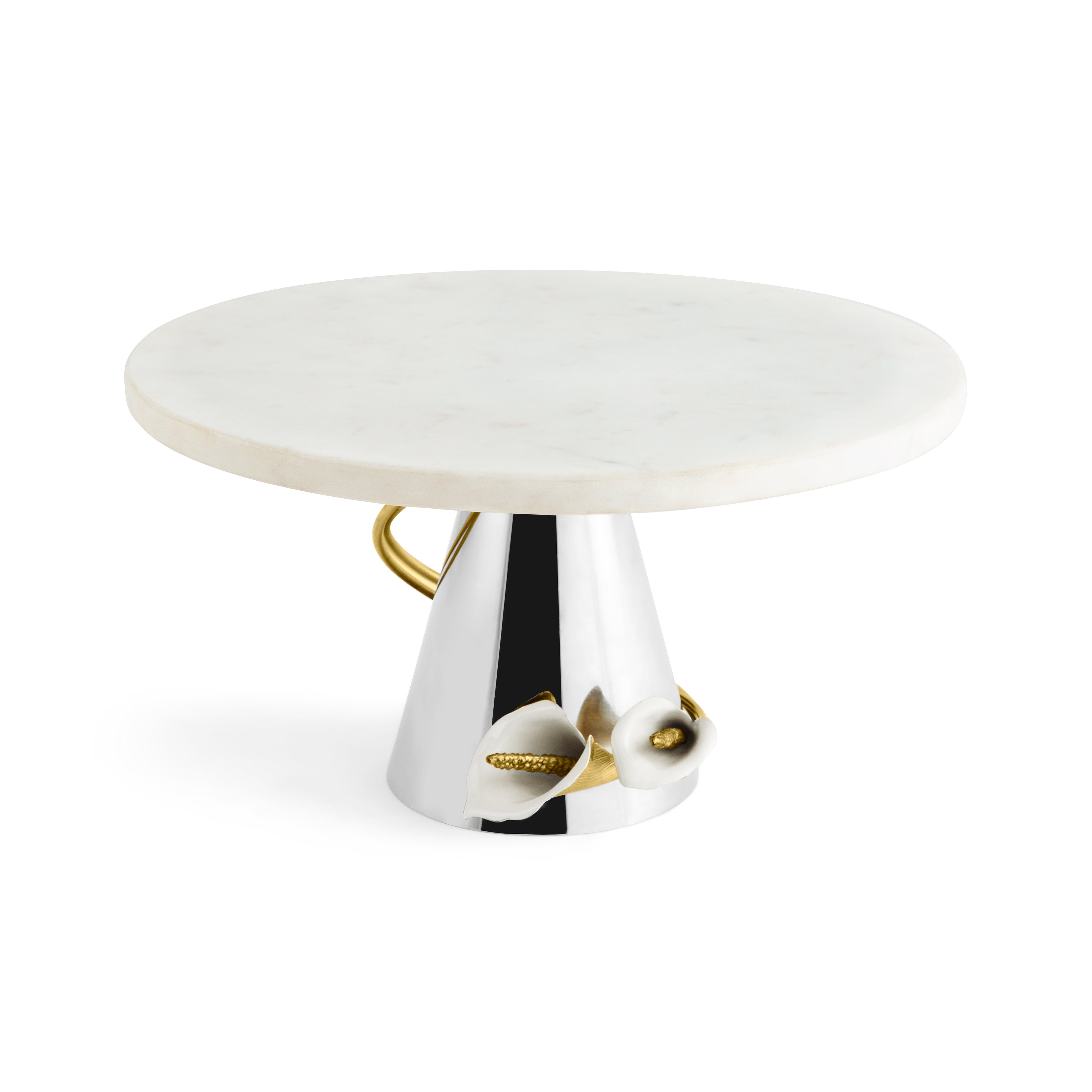 Elegant White Calla Lily Cake Stand for Weddings, Birthdays & Special Events - Perfect for Dessert Displays & Party Decorations