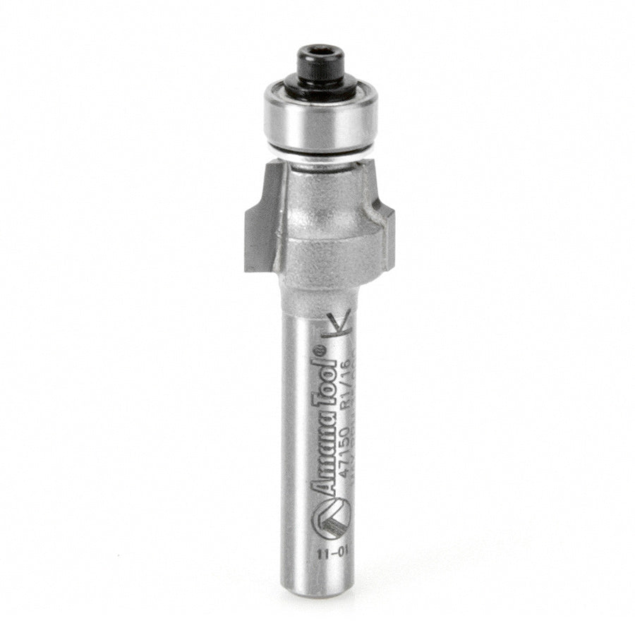 Amana 47150 1/4-Inch Shank No File Trim Router Bit for Woodworking & DIY Projects | Perfect for Edge Trimming & Decorative Molding