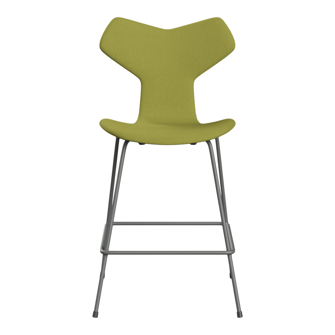 Premium Grand Prix Counter Chair 3138 - Fully Upholstered Bar Stool with Back Support for Kitchen Island, Breakfast Nook & Home Bar Seating