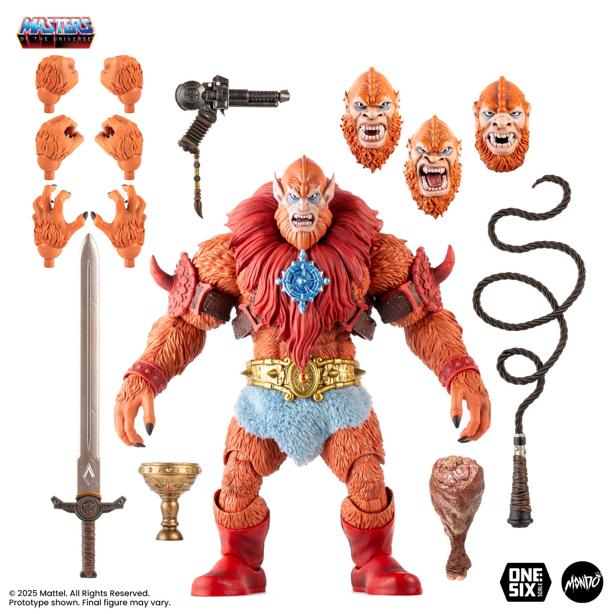 Masters of the Universe Beast Man 1/6 Scale Action Figure - Classic Variant Collectible Toy for Display & Play | Perfect for Fans, Collectors, and Home Decor