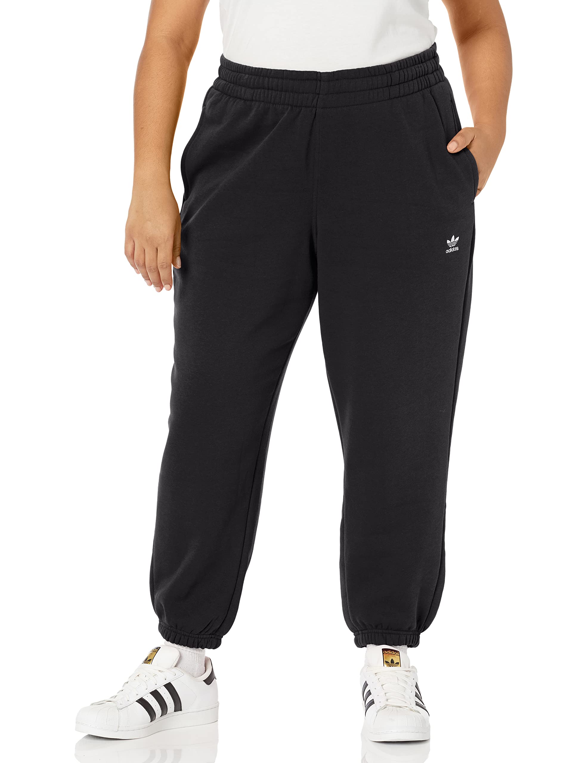 Adidas Originals Women's Essentials Fleece Joggers - Soft Comfortable Lounge Pants for Running, Yoga & Casual Wear