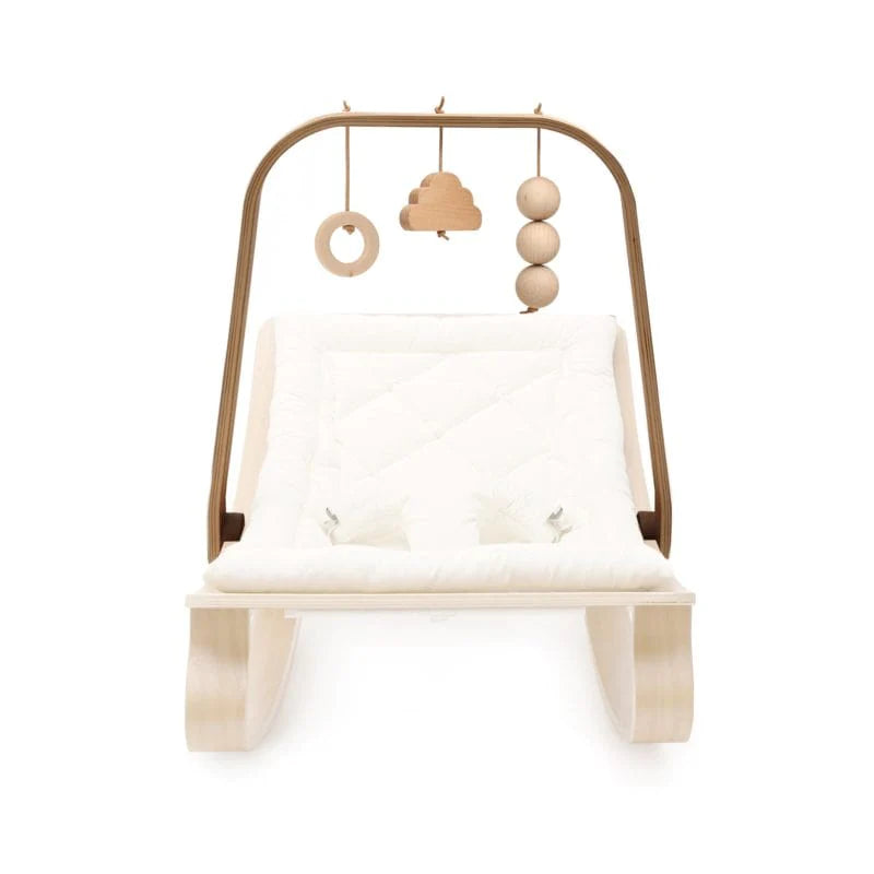 Charlie Crane Levo Arch Wooden Toy Bar - Montessori Baby Play Gym for Sensory Development & Tummy Time - Perfect for Nursery, Daycare & Home Playrooms