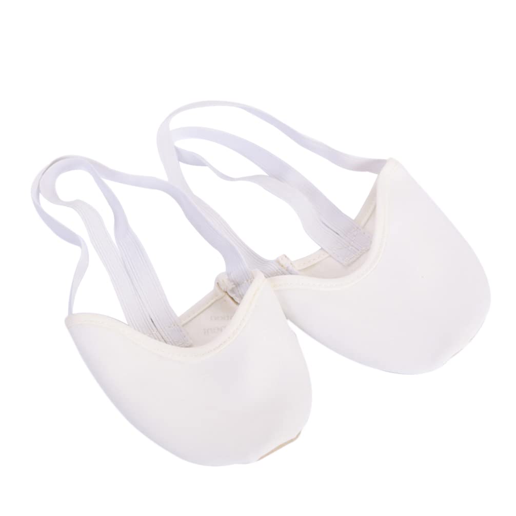 ARTIBETTER 1 Pair Half Dance Shoes Ballet Floor Socks Dance Paw Shoe Lyrical Sole Yoga Socks Ballet Socks Canvas Dance Shoes Socks for Dancer Foot Paw Dance to Clamp White Eclipse Miss - Perfect for Ballet, Yoga, and Lyrical Dance Performances