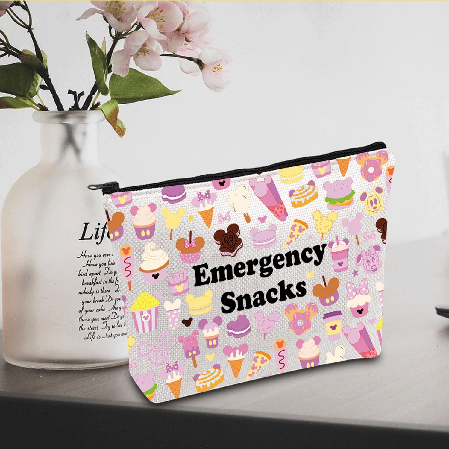 Emergency Snacks Food Storage Bag - Reusable Zipper Pouch for Food Safety | Perfect for Camping, Hiking, Travel & Office Snacks | Great Gift for Snack Lovers