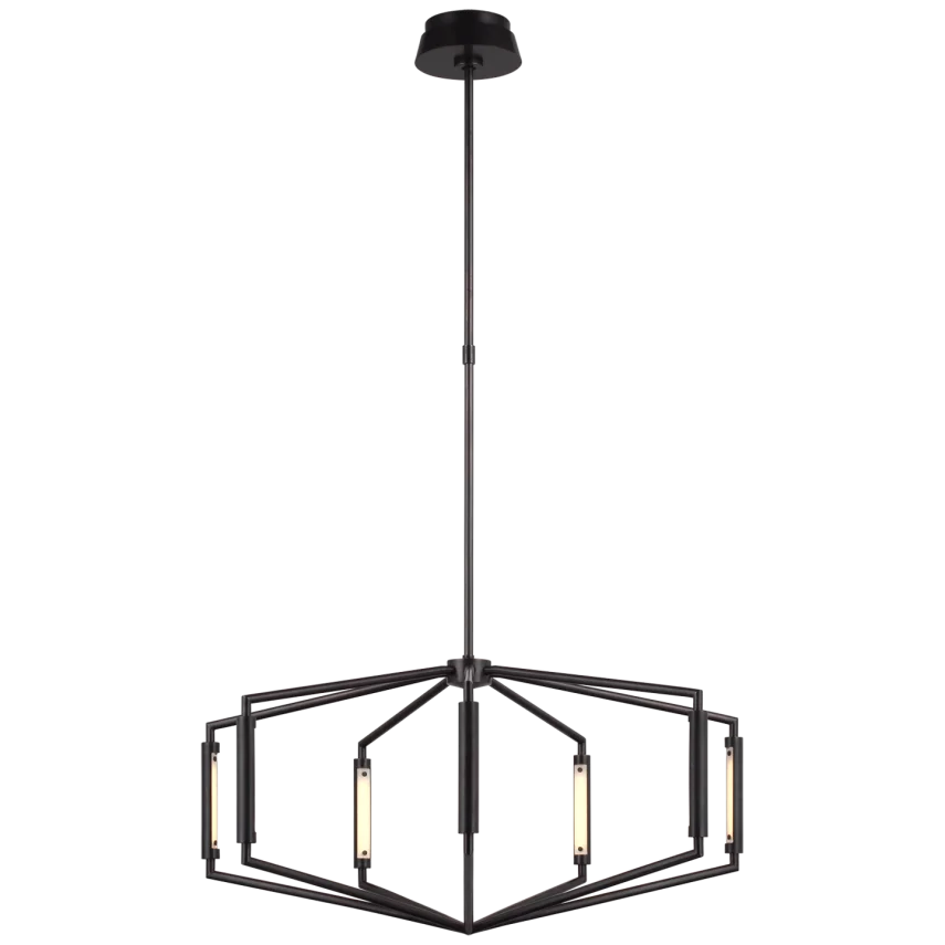 April 30 Low Profile Chandelier - Modern Flush Mount Ceiling Light Fixture for Dining Room, Bedroom & Hallway Lighting